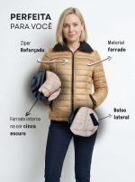 Jaqueta caramelo forrada - Imagem 3